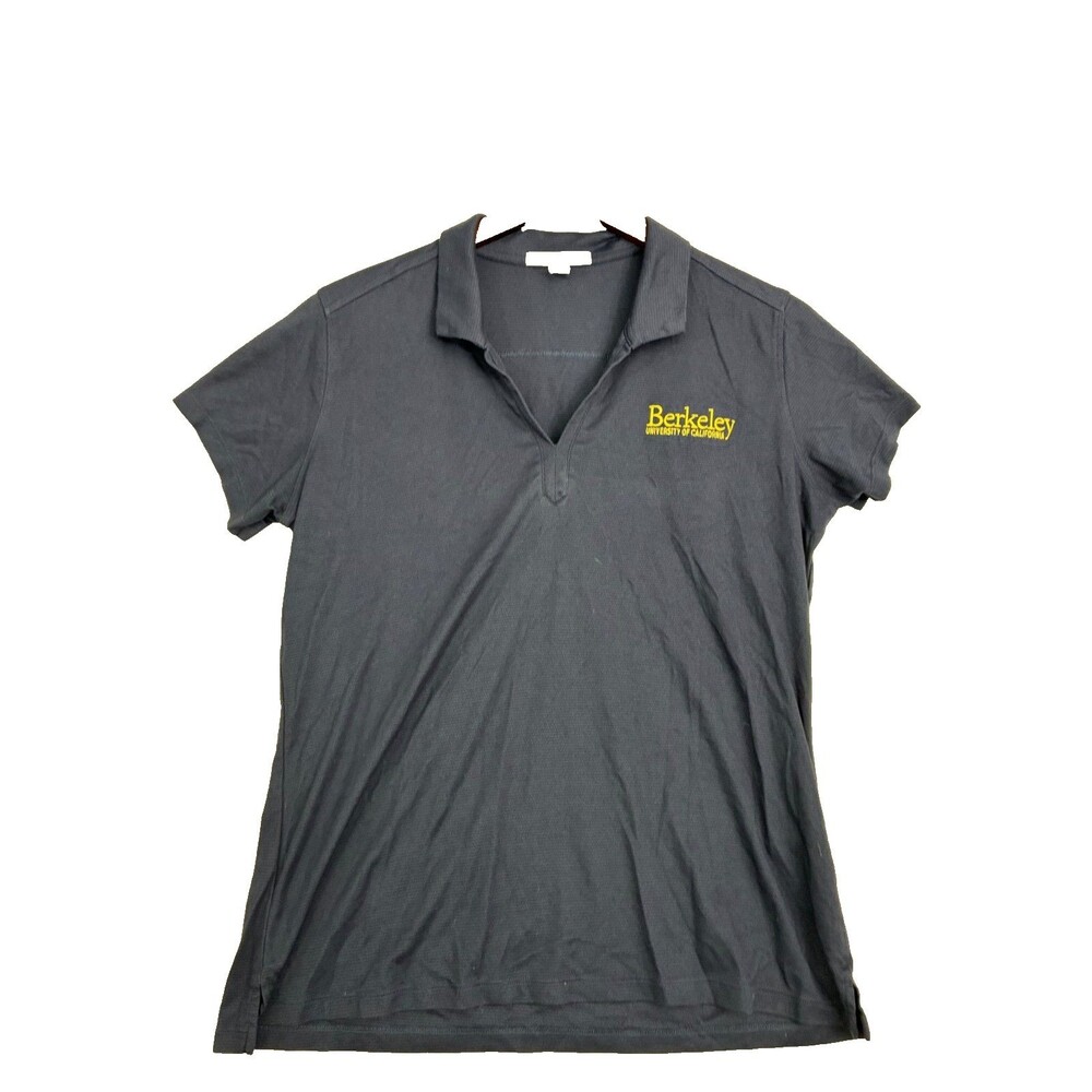 Port Authority Womens L UC Berkeley Polo Shirt Navy Blue Embroidered Cal Logo - Picture 1 of 7